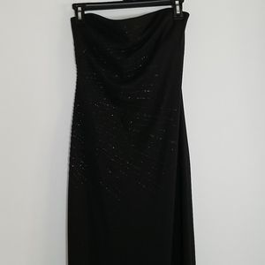 Black long evening dress size 2